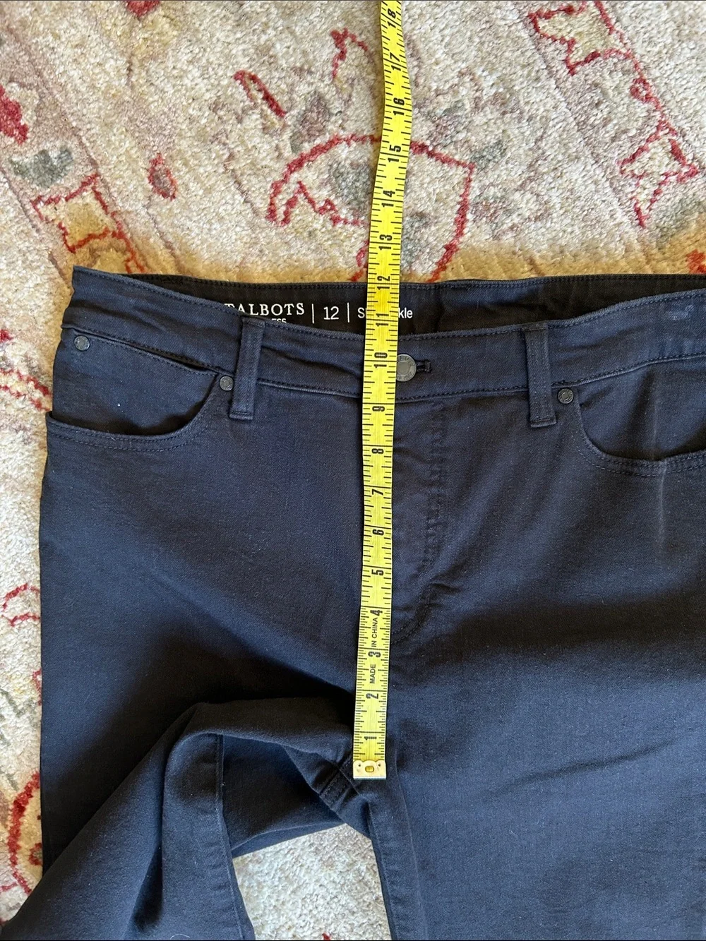 Talbots Flawless Black Slim Ankle Jeans EUC - Picture 8 of 11